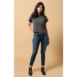 AGOLDE NWT Sophie Crop Mid Rise Skinny Jean in Claremont // 25